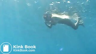 Two Japanese Lesbians Pooping Under The Water