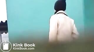 outdoors shitting unusual cleaning 042 (girl piss and enormous pile of shit