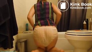 Girl shits panties after holding for days