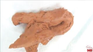 Charming girls pooping for us