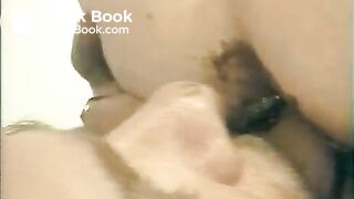 Luckiest ugly pig eating shit from his partner's ass (1/3)
