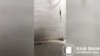 Girl exploded diarrhea on the wall