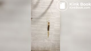 Girl exploded diarrhea on the wall