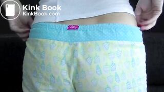 Wakes from her nap needing a naughty poo