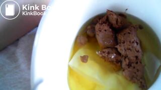 Girl poops in potty