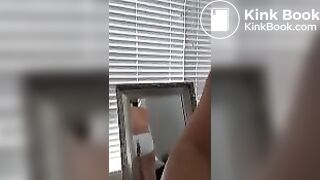 Woman pooping panties