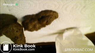 cute brunette with thick ass pooing