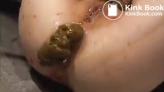 Japanese enema pooping and gaping ass holes