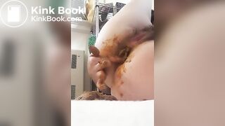 Anal masturbation with poop 2