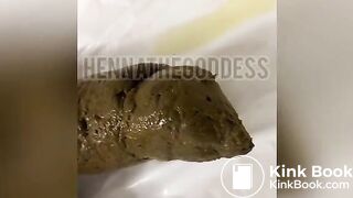 Black girl massive shit