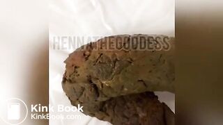 Black girl massive shit