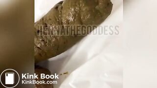 Black girl massive shit