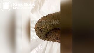 Black girl massive shit