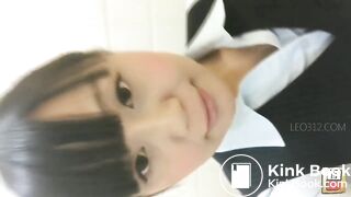 Japanese girl toilet selfie