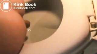 Three girls pooping in the toilet