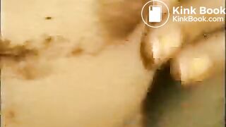 Vintage girl eats scat