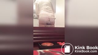 Cute girl cant help herself. Shits her panties