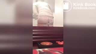 Cute girl cant help herself. Shits her panties