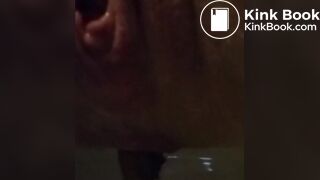 Girl with extremely lickable pussy grunts and squeezes out 3