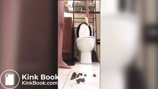 Sexy ass girl shitting - video 2