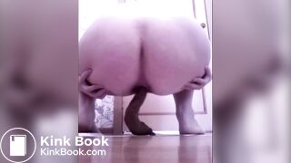 Pooping over bathroom floor