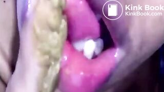 Poop Eater Big Lips Young Girl Winking Gaping Dirty Asshole