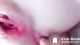 Girl digging deep for scat