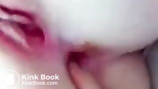 Girl digging deep for scat