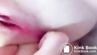 Girl digging deep for scat