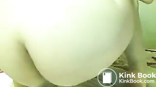 Chinese girl attempts to swallow her own shit