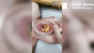 Goddess feeding her toilet slave