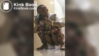 Pretty girl pooping 2