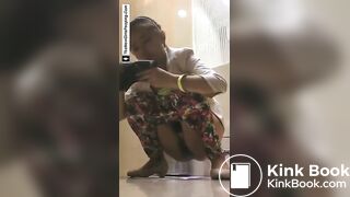 Pretty girl pooping 2