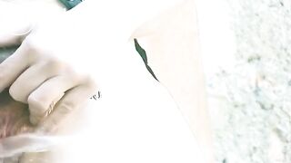 Compilation of same blonde MILF shitting and smearing