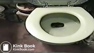 Female shitting in toilet 1