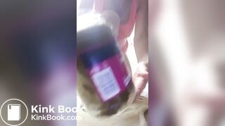 Sexy milf Zarzar01 shitting in Jar