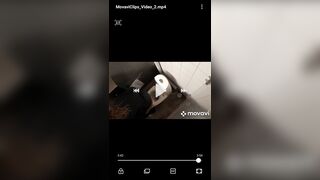 Beautiful danish blond girl spied having explosive diarrhea in public toile