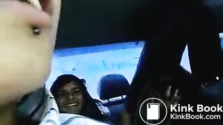 girl shits herself in car