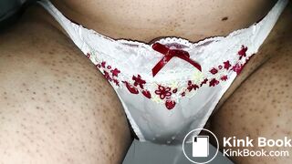 A NEW AND CLEAN JAPAN WHITE RED STRAWBERRY PANTY IS BEING POOP AND PEE