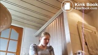 Euro PAWG Buries Slave's Dick