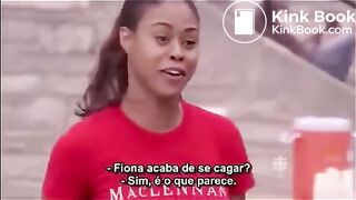 Chick poops her shorts playing soccer