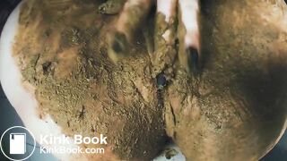 Top scat with dirty pussy