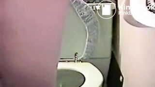Girls Pooping in Toilet