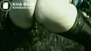 MILF blonde shitting outdoors