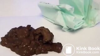 adorable and sexy naked petite girl poops