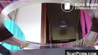 Beautiful Babes Take Turns Feeding The Slave Toilet