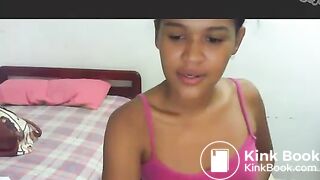 Young ebony latin scat