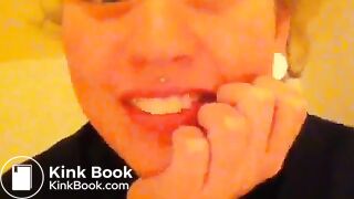 Vine woman poops on toilet 1