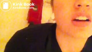 Vine woman poops on toilet 1