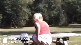 AD pulling shit out of her ass